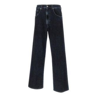 Maison Margiela Straight Fit Jeans, male, Blue, W34, Wide-leg Jeans