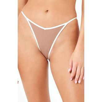 L*Space Pixie Bitsy Bikini Bottoms in Saddle/Cream at Nordstrom Rack, Size X-Large