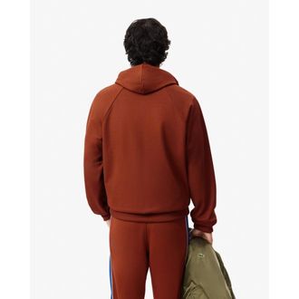 Lacoste Paris Relaxed Hoodie - Heren - Hoodies - Bruin - L - Katoen - Hoodies & sweatvesten