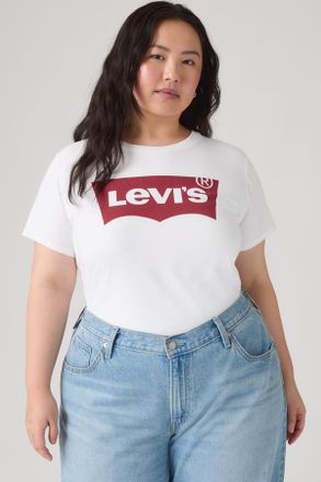 Levi's T-shirt con logo Perfect (Plus Size) - Donna - 1X - Bianco / Plus Batwing White
