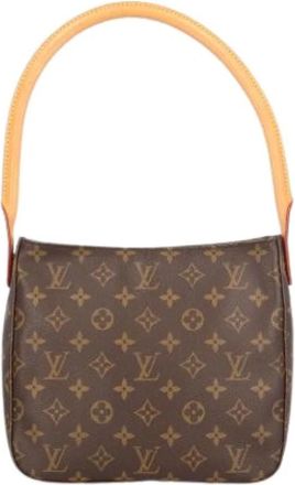 Louis Vuitton Pre-owned Vintage Monogram Canvas Schoudertas - Dames - Pre-owned - Bruin - Maat: ONE Size