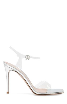 Gianvito Rossi Cher Sandal in Metallic Silver Tpu at Nordstrom, Size 40.5