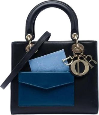 Dior Pre-owned Lady Dior - Dames - Vintage Handtas - Zwart - ONE Size - Leer - Vintage