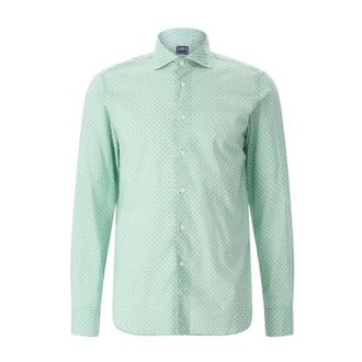 Fedeli Casual overhemd met lange mouwen - Heren - Casual Overhemden - Groen - 3XL - Katoen - Overhemden
