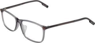 Ermenegildo Zegna Grijze Rechthoekige Optische Monturen met Etui - Heren - Brillen - Grijs - ONE Size - Accessoires