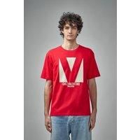 Valentino Cotton T-Shirt with Chez Valentino Print