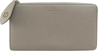 Louis Vuitton Pre-owned M63104 Lange portemonnee (bi-fold) - Dames - Vintage Accessoires - Beige - ONE Size - Leer - Vintage