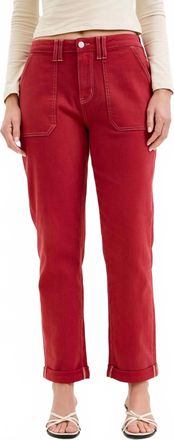 Judy Blue Aurora Weekender Straight Pants In Berry