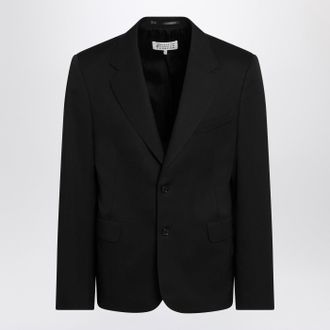 Maison Margiela Black Wool Single Breasted Jacket
