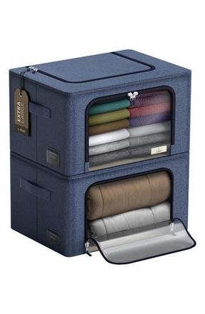 Sorbus Foldable Storage Box Organizer - Blue - Large - Set of 2 at Nordstrom Rack