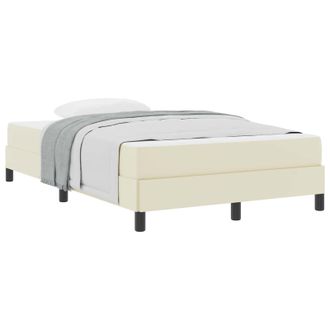 vidaXL Estructura De Cama Con Colch&oacute;n Crema 120 X 200 Cm Tela Vidaxl