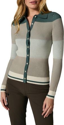 Alp N Rock Suzi Colorblock Cardigan in Eucalyptus Multi at Nordstrom, Size X-Large