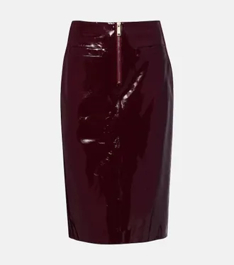 Self Portrait Mid-rise pencil skirt