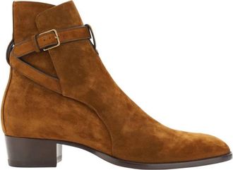 Saint Laurent Mens Wyatt Jodphur Wyatt Ankle Boots, Brand Size 43 ( US Size 10 )
