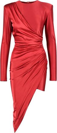 Alexandre Vauthier Long Dress with Zip - Red