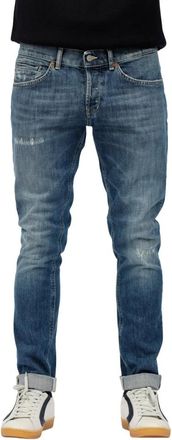 Dondup Gescheurde George Jeans - Heren - Slim Fit Jeans - Blauw - W35 - Jeans