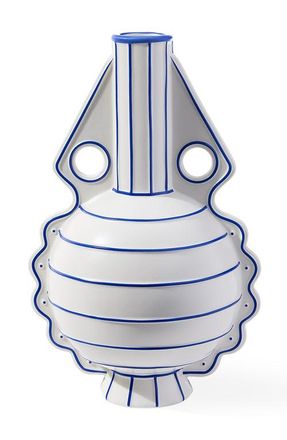 Jonathan Adler Venezia Vase in White /Blue at Nordstrom, Size Large
