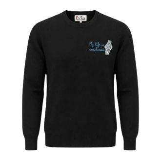 MC2 Saint Barth Heron Light Embry Life Complicated - Heren - Truien - Zwart - Maat: M Wol