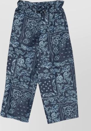 Emporio Armani cotton shorts paisley print elastic waistband