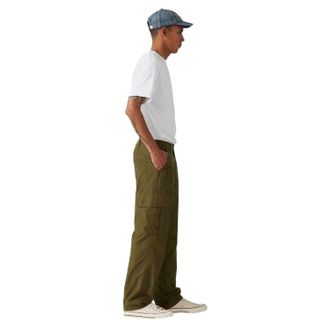 Levi's Herenbroek van het merk Parachute met middelhoge taille en rechte pijpen in cargostijl (Donkere Olijf)