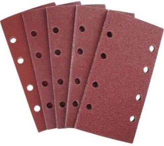 OEM Fogli Abrasivi Orbitali 93 X 185 Mm (25 Pezzi, 8 Fori, Grane Da 40 A 240) In Ossido Di Alluminio - Trimec