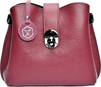 Luisa Vannini Paarse Leren Tas