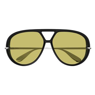 Bottega Veneta Aviator Full Rim Sunglasses - Black