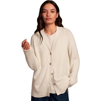 Celtic & Co. Drop Shoulder Slouch Cardigan in Ecru at Nordstrom, Size Large