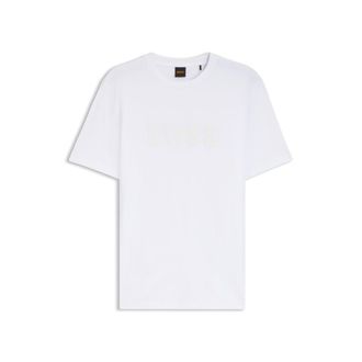 BOSS Regular-fit cotton T-shirt with modern logo