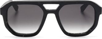Mykita Occhiali da sole oversize - Nero