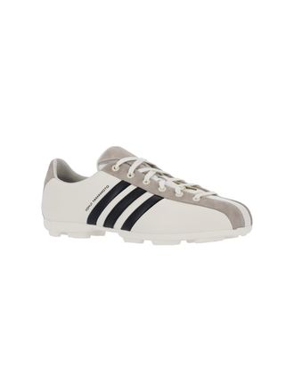 Yohji Yamamoto Leather Football Boot-Inspired Sneaker - White