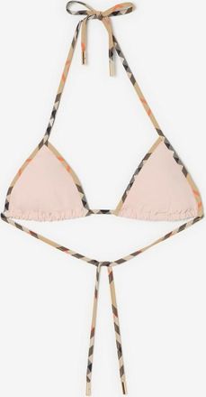 Burberry Check Trim Bikini Top
