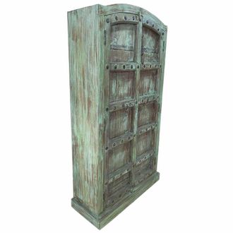 Wanderlust Deco Armario de madera artesanal 90-100x37x170-195h cm