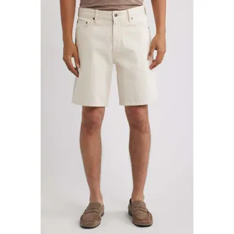 AG - Adriano Goldschmied Prot&eacute;g&eacute; Straight Leg Denim Shorts in Sahara at Nordstrom, Size 28
