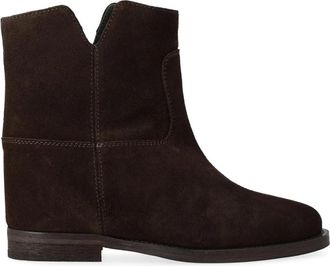 Via Roma 15 Velour Boot - Dames - Cowboylaarzen - Bruin - 35 EU - Leer - Schoenen