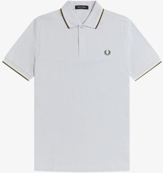 Fred Perry Heren Twin Tip Poloshirt (Schemerig blauw)