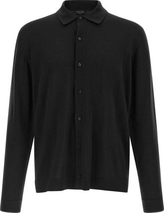 Roberto Collina Heren, Truien, Zwart, Maat: 2XL Wol