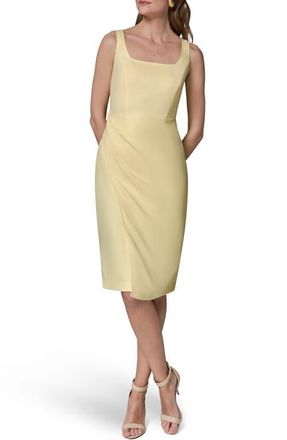 DKNY Faux Wrap Sheath Dress in Panna Cotta at Nordstrom, Size 14