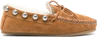 Isabel Marant Schoenen, Dames, Bruin, 36 EU, Leer, Fitza Loafer