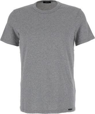Tom Ford Grey Crew Neck T-shirt