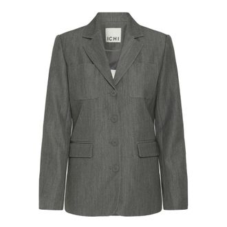Ichi Blazers - Dames - Blazers - Grijs - M - Leer - Jassen