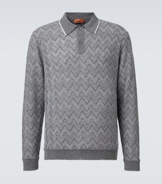 Missoni Zigzag cashmere polo sweater
