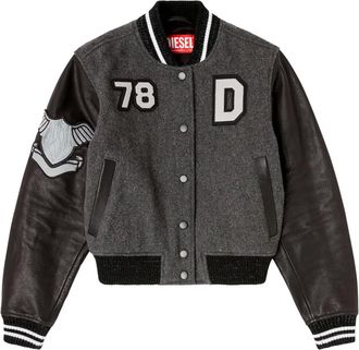 Diesel L-Real-Cp jack met geborduurde feniks - Grijs