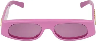 Gucci Roze Zonnebril Stijlvol Model - Dames - Zonnebrillen - Roze - 51 MM - Accessoires