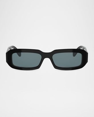 Celine Men & apos;s Triomphe Rectangular Acetate Sunglasses