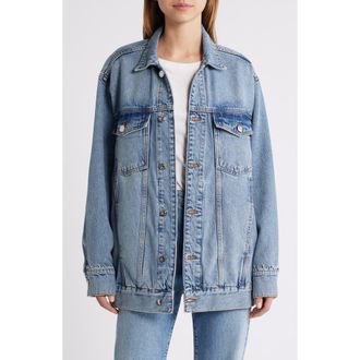 Frame Denim The Extended Denim Trucker Jacket in Seattle at Nordstrom, Size Small