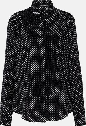 Tom Ford Polka-dot silk shirt