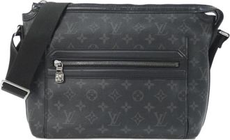 Louis Vuitton Black Coated Canvas Shoulder Bag (Pre-Owned)