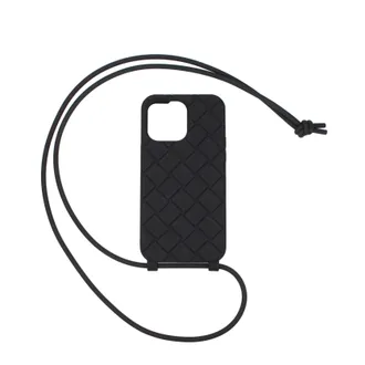 Bottega Veneta I Phone portatile Iphone 14 Pro Max Donna Gomma Bianco e nero E bianco e nero e bianco e nero