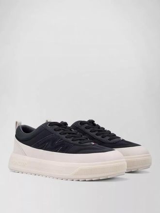 Moncler suede low-top sneakers